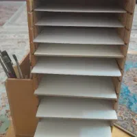 جعبه رنگ چوبی