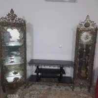 بوفا ساعت ومیزتلوزین برنجی|بوفه، ویترین، کنسول|سمنان, |دیوار