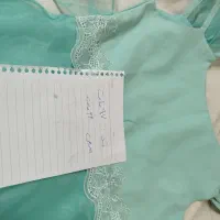 لباس دخترانه آبی درباری کاملا نو