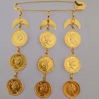 سوزن طلا و سه عدد گردنی قوچ