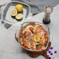 قابلمه شیشه ای استفاده فر و مایکروفر«امید دکور»