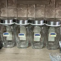 بانکه شیشه جای حبوبات قند شکر نبات چای و غیره|ظروف نگهدارنده، پلاستیکی، یک‌بارمصرف|تهران, صاحب الزمان|دیوار