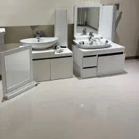 روشویی کابینت دار و شیرآلات