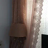 دستک پرده و کوسن ست نو