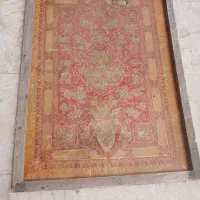 نقاشی چرم طلا کوب ۹۰ در ۷۰ موزه ای