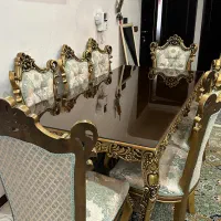 مبلمان ۹ نفره ، مناسب جهزیه به همراه میزنهارخوری|مبلمان خانگی و میز عسلی|تهران, تهرانسر مرکزی|دیوار