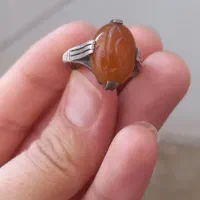 انگشتر عقیق زرد