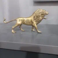 مجسمه شیر برنج