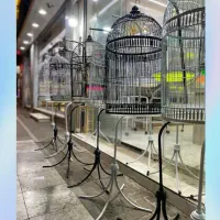 قفس گرد پایه دار+× .شیک، محکم و باکیفیت