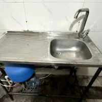سینک تک لگن و شیر دست دوم