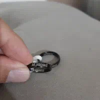 حلقه ساده با حک دلخواه ،مشکی ، طلایی و نقره ای|بدلیجات|مشهد, رسالت|دیوار