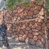 اجرای سنگ لاشه فروش  سنگ  ورقه ای|خدمات پیشه و مهارت|بومهن, |دیوار