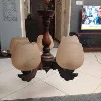 لوستر چوبی|لوستر و چراغ آویز|تهران, سنائی|دیوار