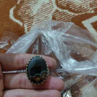 انگشتر عقیق سلیمانی(بابا قوری) نگین طبیعی