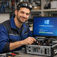 تعمیر‌ات کامپیوتر‌،لپتاپ درمحل/نصب مک/ویندوز/شبکه