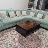 مبل راحتی ۸نفره همراه میزها وکاملاسالم