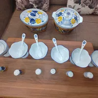 ظروف گل پنبه نو سوپ خوری ۲، بستنی و نمکدان|ظروف سرو و پذیرایی|رشت, کوی عرفان|دیوار