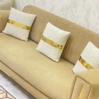 مبلمان هشت نفره کرم شتری