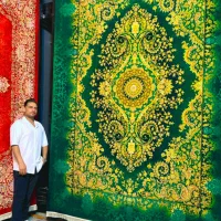 فرش نقش جهان بی همتا ۱۵۰۰ شانه ۱۲ متری و ۹ متری
