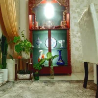 ویترین کلاسیک چوبی شهر سهند|بوفه، ویترین، کنسول|سهند, |دیوار