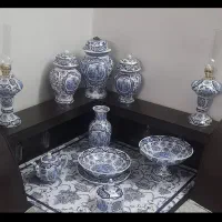 سرویس زیبای آنتیک قلم آبی