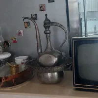 لوستر شیک ۸شاخه صورتی ۵ملیون وتلویزیون سیاه سفید|لوستر و چراغ آویز|تهران, جمهوری|دیوار