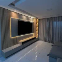 تیوی وال ترمووال قاب بندی ماربلشیت تی وی وال|خدمات پیشه و مهارت|بابل, |دیوار