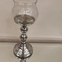 یک جفت شمعدان استیل