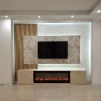 طراحی تی‌وی وال نئوکلاسیک|میز تلویزیون|تهران, پونک|دیوار