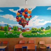 نقاشی مدارس|خدمات پیشه و مهارت|جهرم, |دیوار