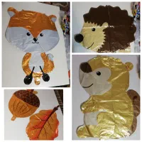 بادکنک فویلی تم تولد حیوانات جنگل