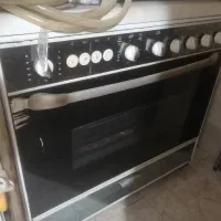 گاز 5 شعله دارای فر دو طبقه و جوجه گردان برقی