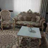 مبل هفت نفره همراه باغذاخوری چهارنفره