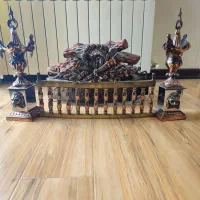 مشعل شومینه همراه با گارد و هیزم