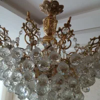 فروش سه عددلوستر ویک ساعت دیواری...برنجی