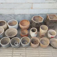 گلدان سفالی سالم