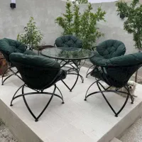 صندلی ومیز ویلایی ۶نفره مهتابmahan