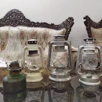 فانوس قدیمی و چراغ نفتی گردسوز.