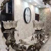 آینه شمعدان برنجی