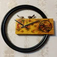 ساعت پینترستی تمام چوب