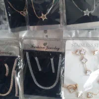 گردنبد و دستبد لبوبو باهم ۱۲۰ تومن|لباس|خرمدره, |دیوار