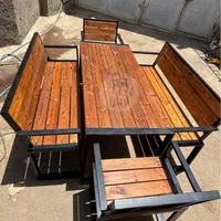 ست میز و نیمکت فضای باز ۸ نفره