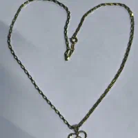 فروش  گردن بند با پایه طلا نونو