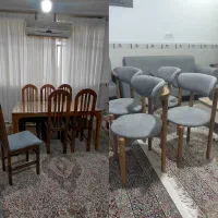 ۴عدد صندلی و میز غذا خوری6نفره