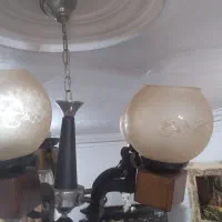 لوستر چوبی ۵ شاخه