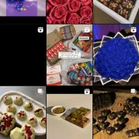 گل ربانی جانوان + شکلات تزئینی|گل مصنوعی|چهاردانگه (تهران), |دیوار