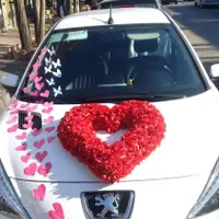 تزئین ماشین عروس  اجاره ای گل مصنوعی|گل مصنوعی|تبریز, |دیوار