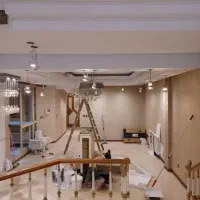 نقاشی ساختمان با دستگاه ایرلس با بهترین کیفیت|خدمات پیشه و مهارت|دهگلان, |دیوار