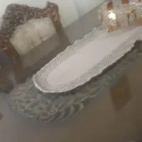 میز ناهارخوری ۸نفره منبت کاری چوب گردو