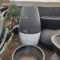 گلدان های بتن فوق سبک تعداد|خدمات باغبانی و درختکاری|اصفهان, بوستان ناژوان|دیوار